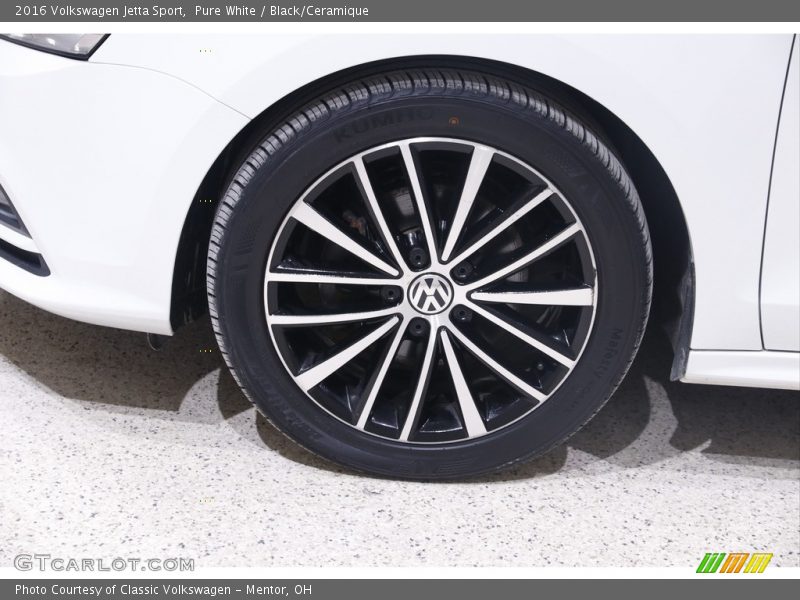 Pure White / Black/Ceramique 2016 Volkswagen Jetta Sport