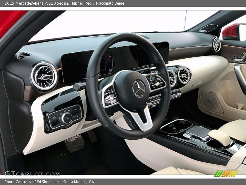 Jupiter Red / Macchiato Beige 2019 Mercedes-Benz A 220 Sedan