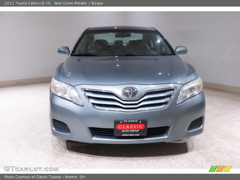 Aloe Green Metallic / Bisque 2011 Toyota Camry LE V6