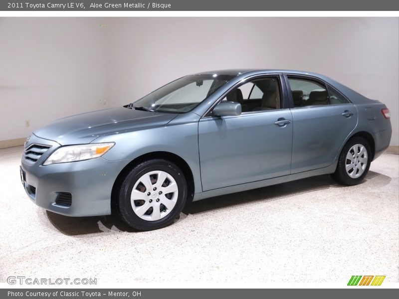 Aloe Green Metallic / Bisque 2011 Toyota Camry LE V6