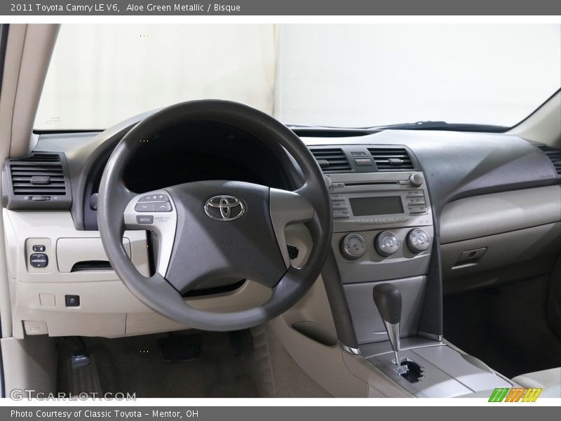 Aloe Green Metallic / Bisque 2011 Toyota Camry LE V6