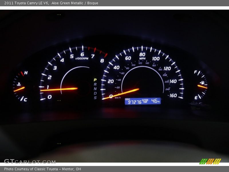 Aloe Green Metallic / Bisque 2011 Toyota Camry LE V6