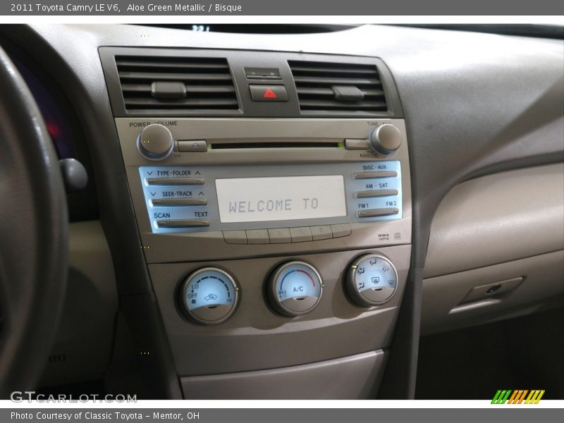 Aloe Green Metallic / Bisque 2011 Toyota Camry LE V6