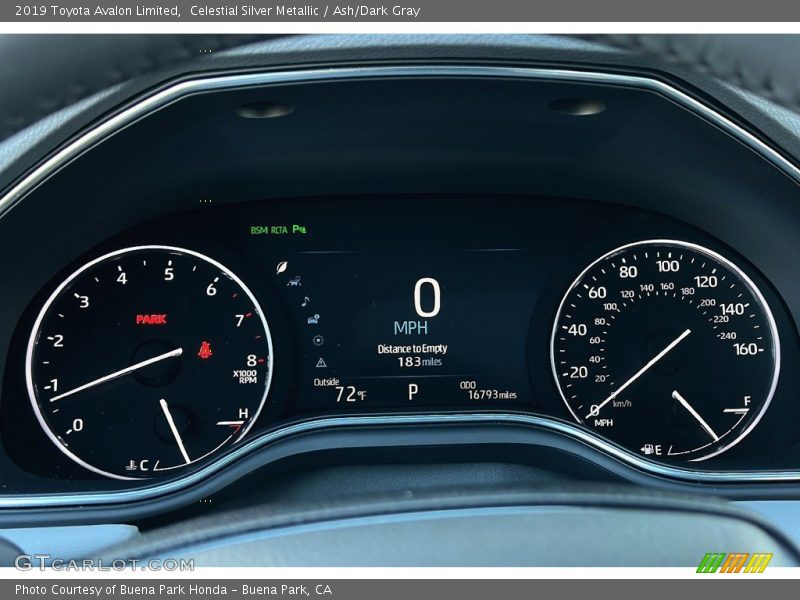 Celestial Silver Metallic / Ash/Dark Gray 2019 Toyota Avalon Limited