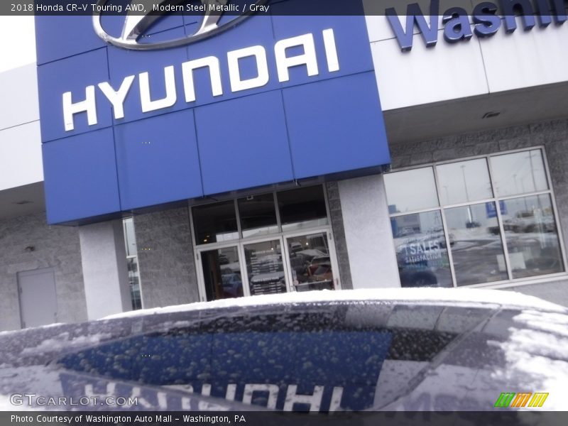 Modern Steel Metallic / Gray 2018 Honda CR-V Touring AWD
