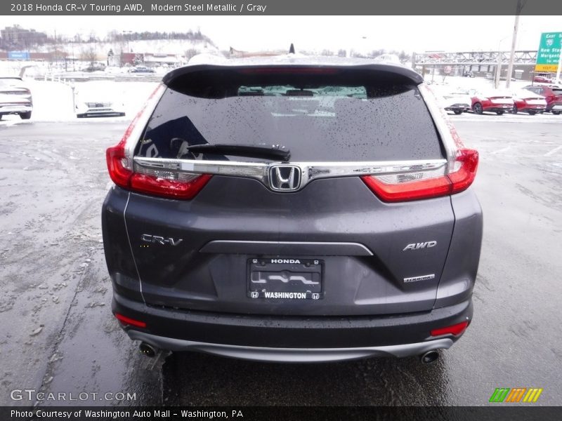 Modern Steel Metallic / Gray 2018 Honda CR-V Touring AWD
