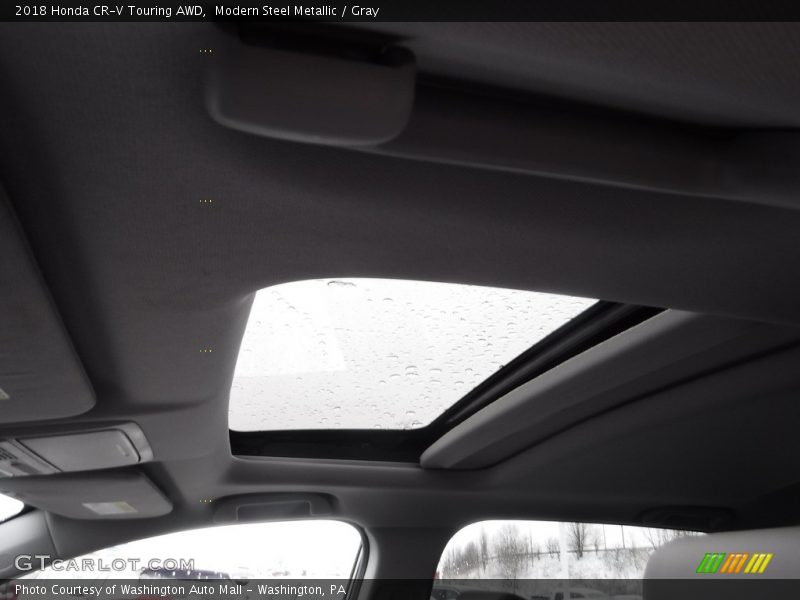 Modern Steel Metallic / Gray 2018 Honda CR-V Touring AWD