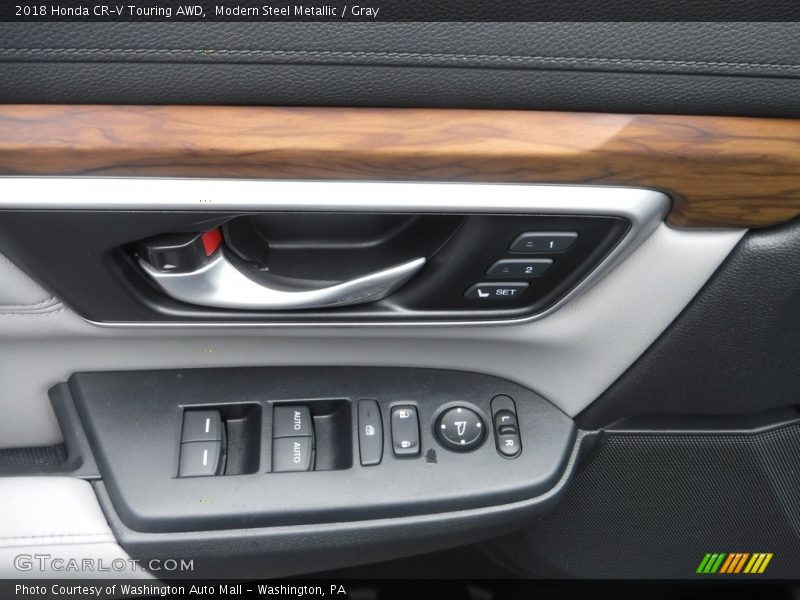 Modern Steel Metallic / Gray 2018 Honda CR-V Touring AWD