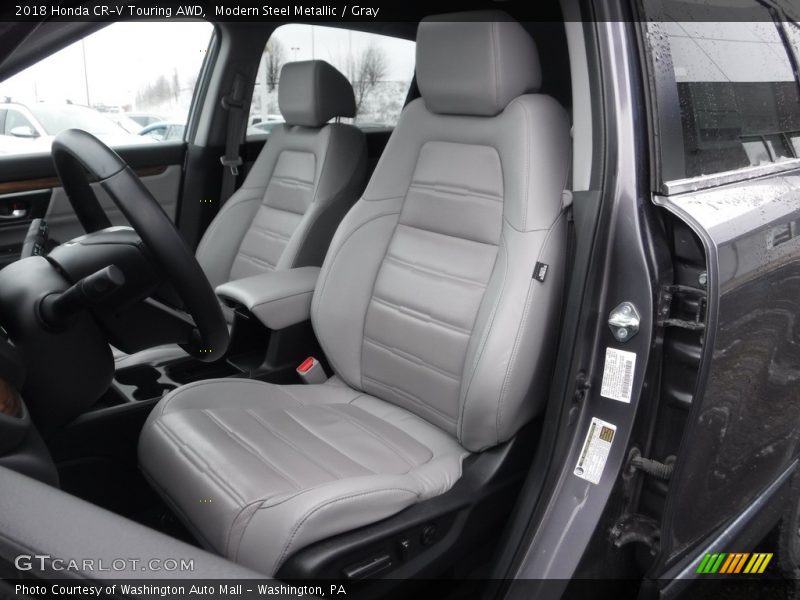 Modern Steel Metallic / Gray 2018 Honda CR-V Touring AWD