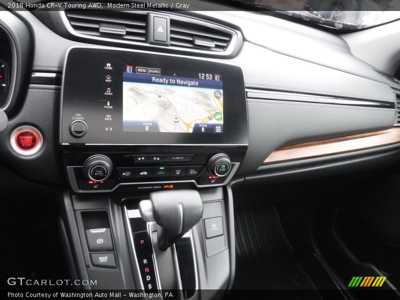 Modern Steel Metallic / Gray 2018 Honda CR-V Touring AWD