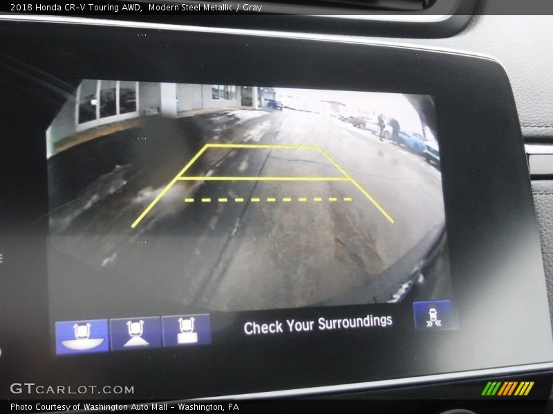 Modern Steel Metallic / Gray 2018 Honda CR-V Touring AWD