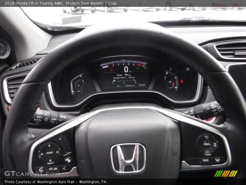 Modern Steel Metallic / Gray 2018 Honda CR-V Touring AWD