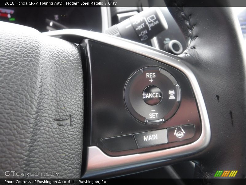 Modern Steel Metallic / Gray 2018 Honda CR-V Touring AWD