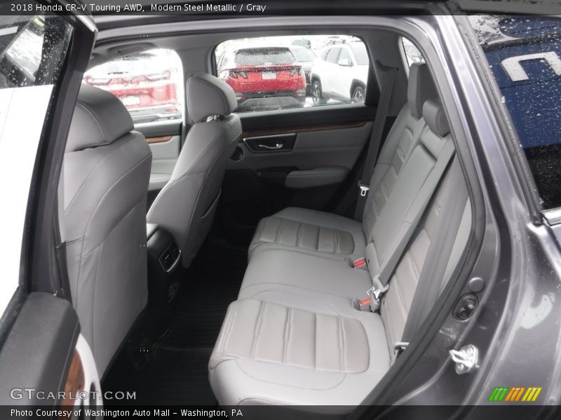 Modern Steel Metallic / Gray 2018 Honda CR-V Touring AWD