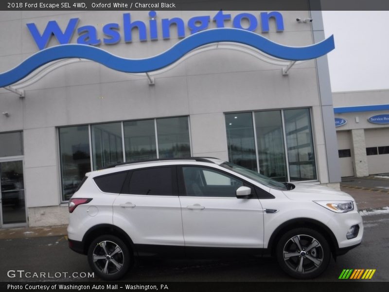 Oxford White / Charcoal Black 2018 Ford Escape SEL 4WD
