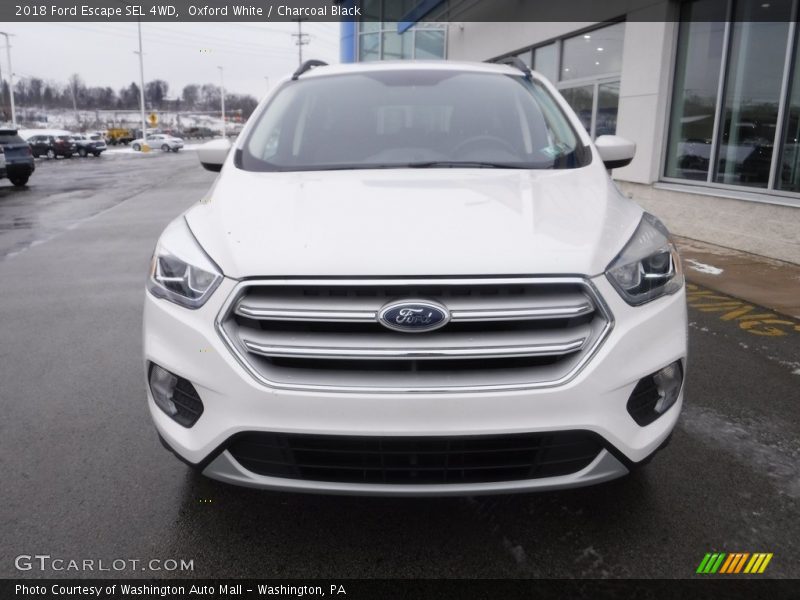Oxford White / Charcoal Black 2018 Ford Escape SEL 4WD
