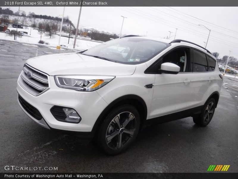 Oxford White / Charcoal Black 2018 Ford Escape SEL 4WD
