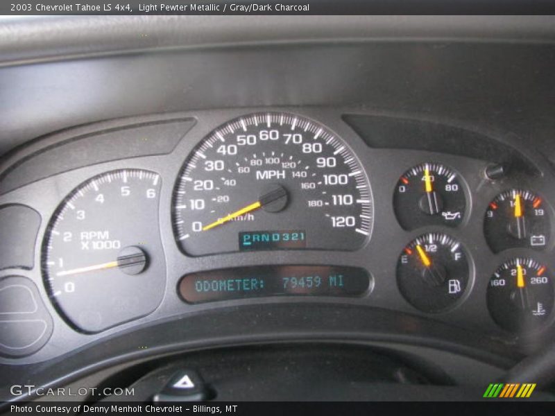 Light Pewter Metallic / Gray/Dark Charcoal 2003 Chevrolet Tahoe LS 4x4