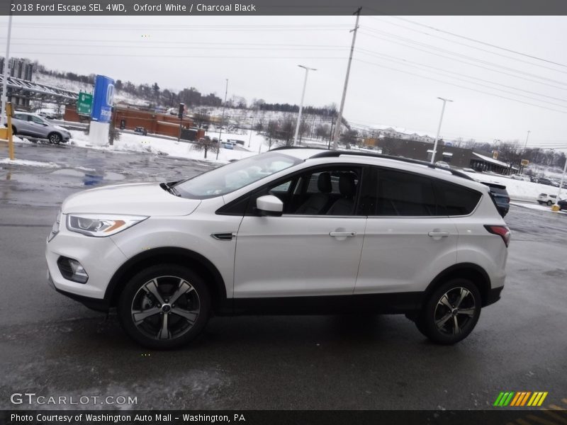 Oxford White / Charcoal Black 2018 Ford Escape SEL 4WD