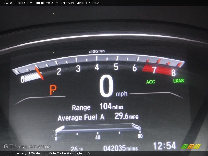 Modern Steel Metallic / Gray 2018 Honda CR-V Touring AWD