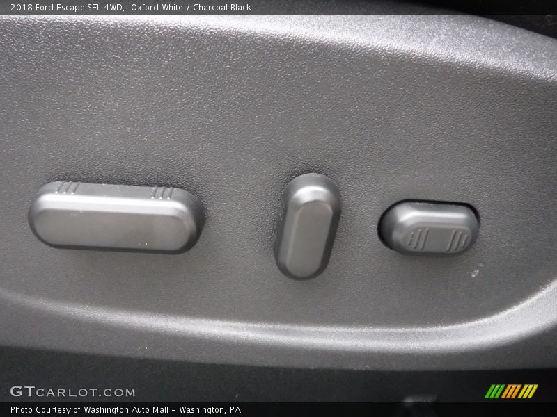 Oxford White / Charcoal Black 2018 Ford Escape SEL 4WD