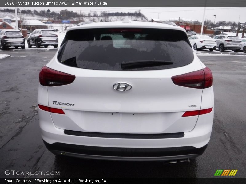 Winter White / Beige 2020 Hyundai Tucson Limited AWD