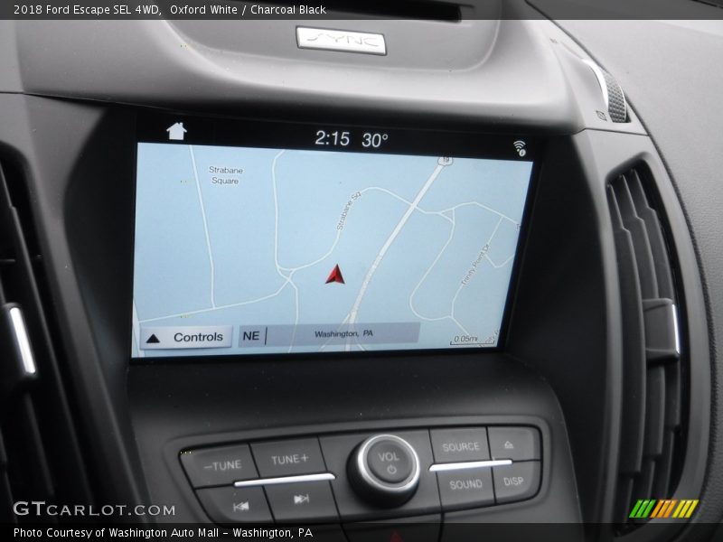 Oxford White / Charcoal Black 2018 Ford Escape SEL 4WD