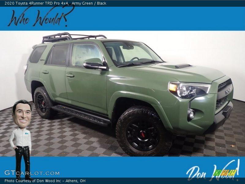 Army Green / Black 2020 Toyota 4Runner TRD Pro 4x4