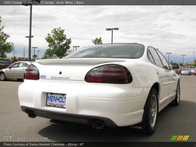 Arctic White / Black 2001 Pontiac Grand Prix GT Sedan