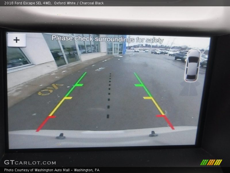 Oxford White / Charcoal Black 2018 Ford Escape SEL 4WD