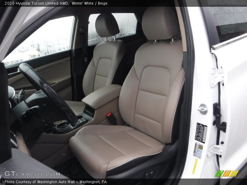 Winter White / Beige 2020 Hyundai Tucson Limited AWD