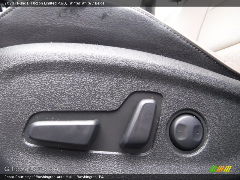 Winter White / Beige 2020 Hyundai Tucson Limited AWD
