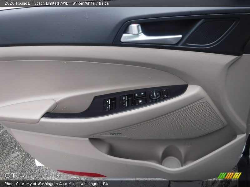 Winter White / Beige 2020 Hyundai Tucson Limited AWD