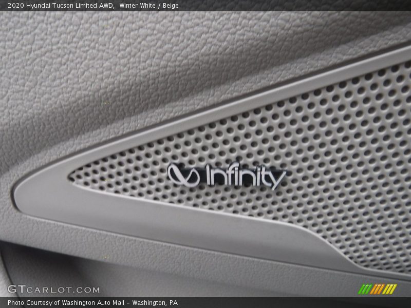 Winter White / Beige 2020 Hyundai Tucson Limited AWD