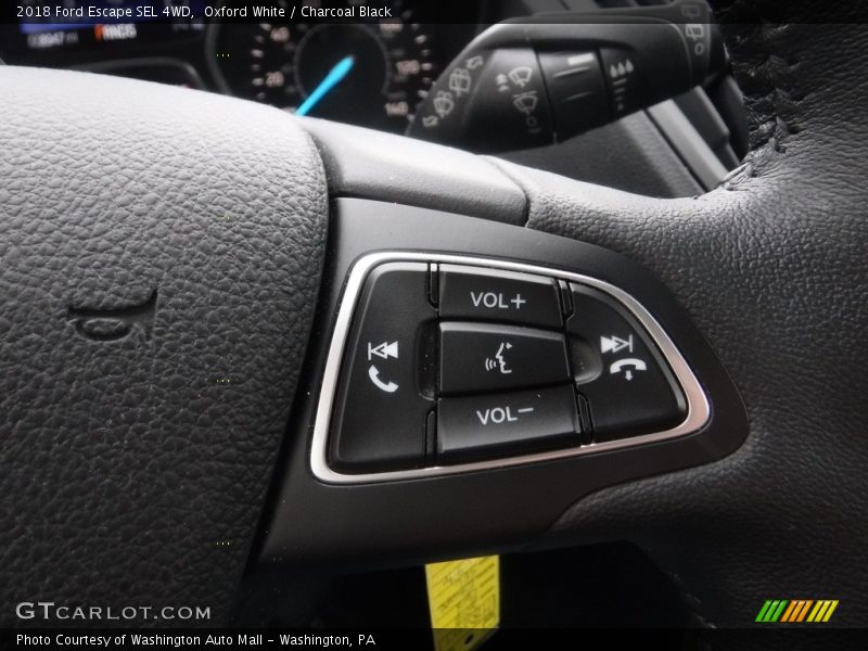 Oxford White / Charcoal Black 2018 Ford Escape SEL 4WD