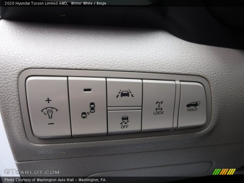 Winter White / Beige 2020 Hyundai Tucson Limited AWD
