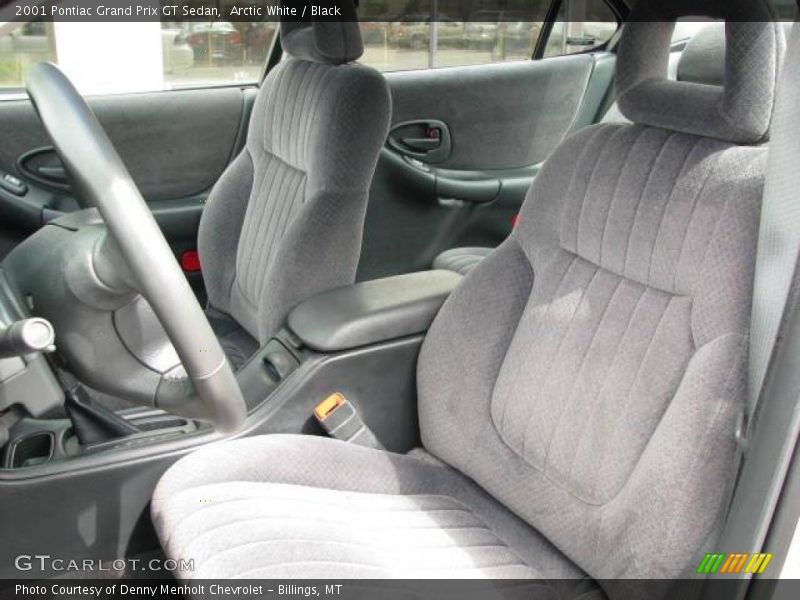 Arctic White / Black 2001 Pontiac Grand Prix GT Sedan