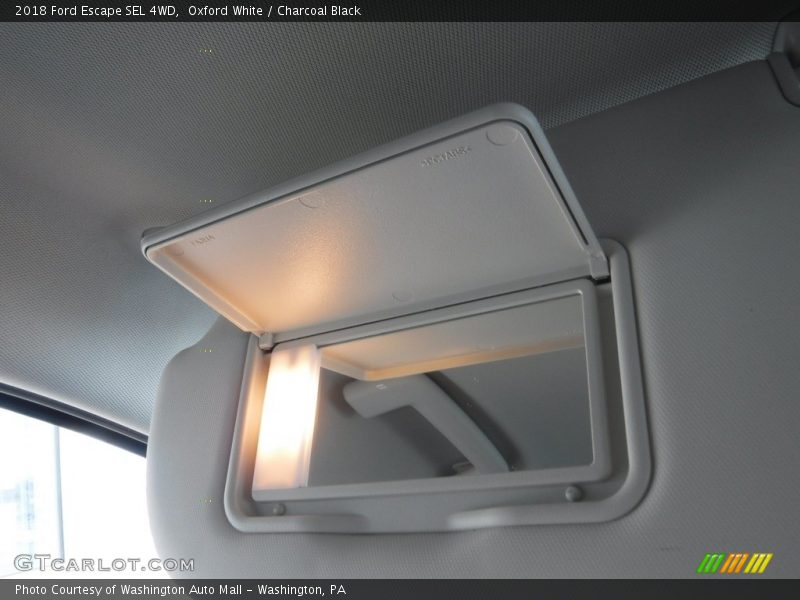 Oxford White / Charcoal Black 2018 Ford Escape SEL 4WD