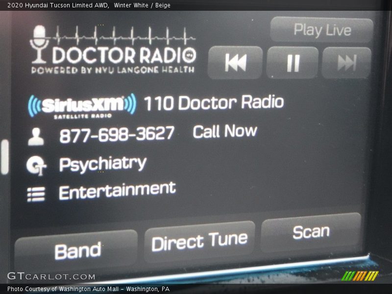 Winter White / Beige 2020 Hyundai Tucson Limited AWD