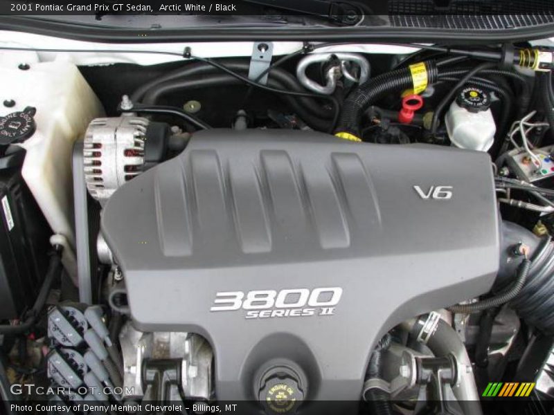 Arctic White / Black 2001 Pontiac Grand Prix GT Sedan