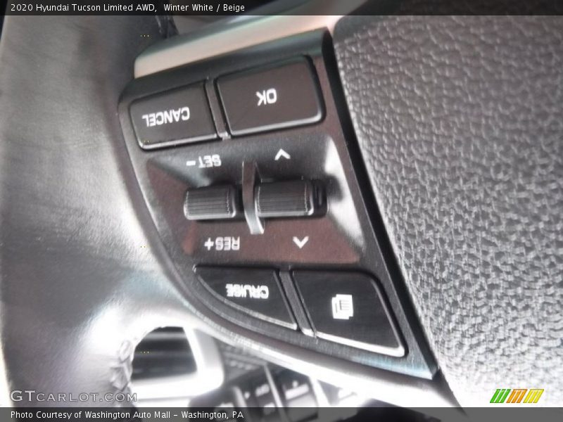 Winter White / Beige 2020 Hyundai Tucson Limited AWD