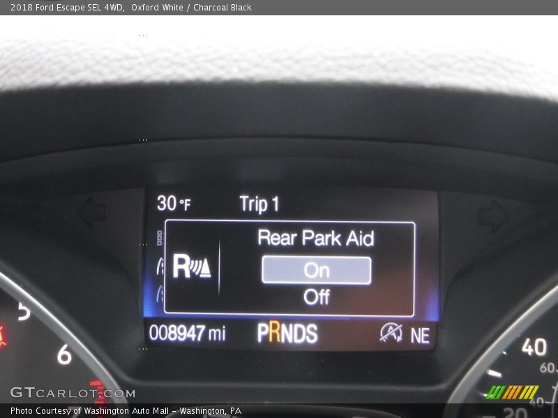 Oxford White / Charcoal Black 2018 Ford Escape SEL 4WD