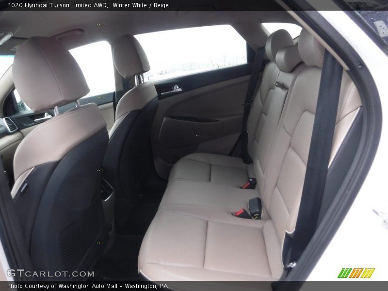 Winter White / Beige 2020 Hyundai Tucson Limited AWD