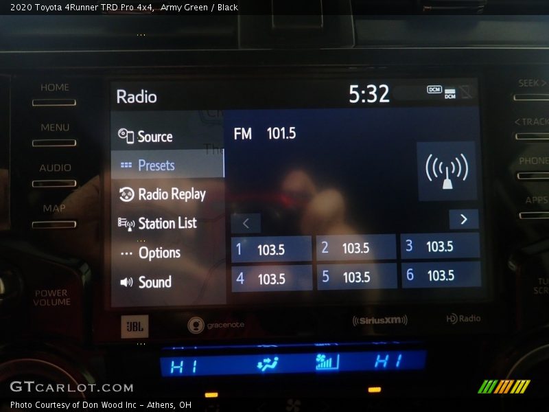 Army Green / Black 2020 Toyota 4Runner TRD Pro 4x4