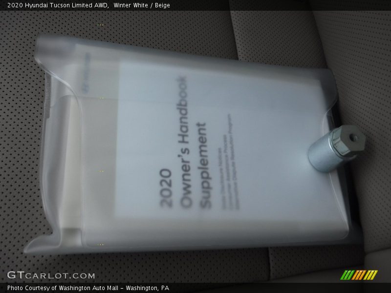 Winter White / Beige 2020 Hyundai Tucson Limited AWD