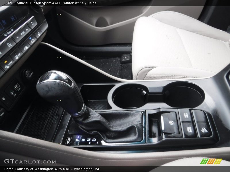 Winter White / Beige 2020 Hyundai Tucson Sport AWD