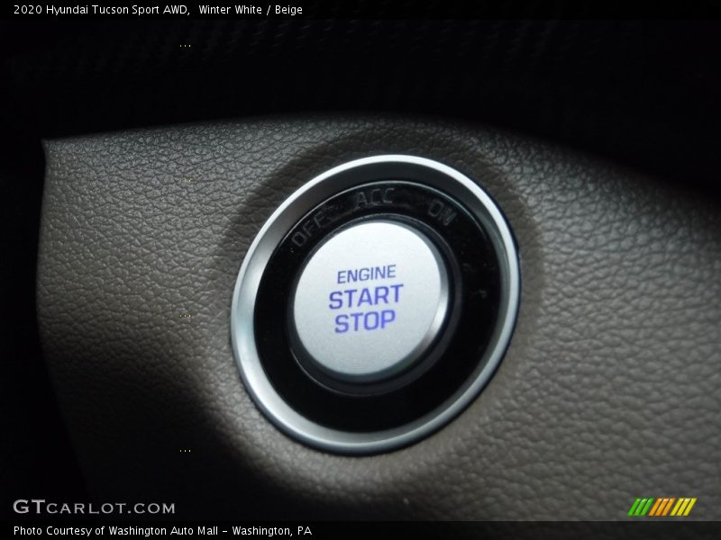 Winter White / Beige 2020 Hyundai Tucson Sport AWD