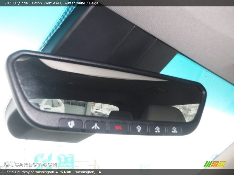 Winter White / Beige 2020 Hyundai Tucson Sport AWD