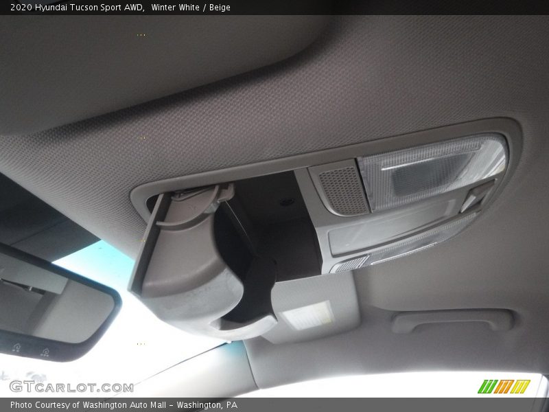 Winter White / Beige 2020 Hyundai Tucson Sport AWD