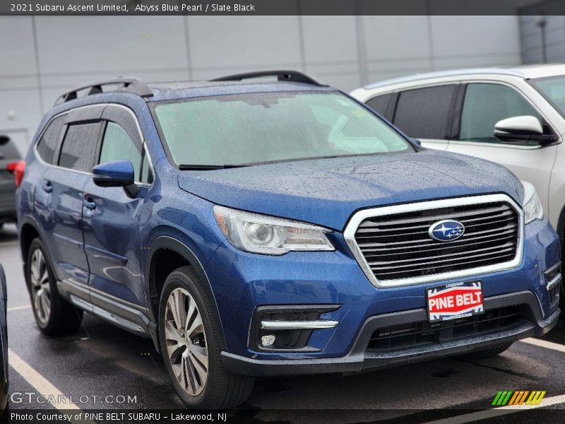 Abyss Blue Pearl / Slate Black 2021 Subaru Ascent Limited